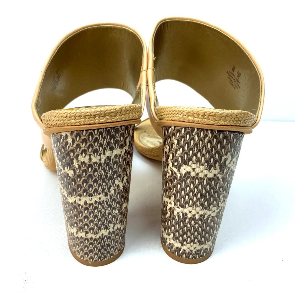 New Sam Edelman Yoselin Heels Sandals Tan/Beguie - Picture 7 of 16